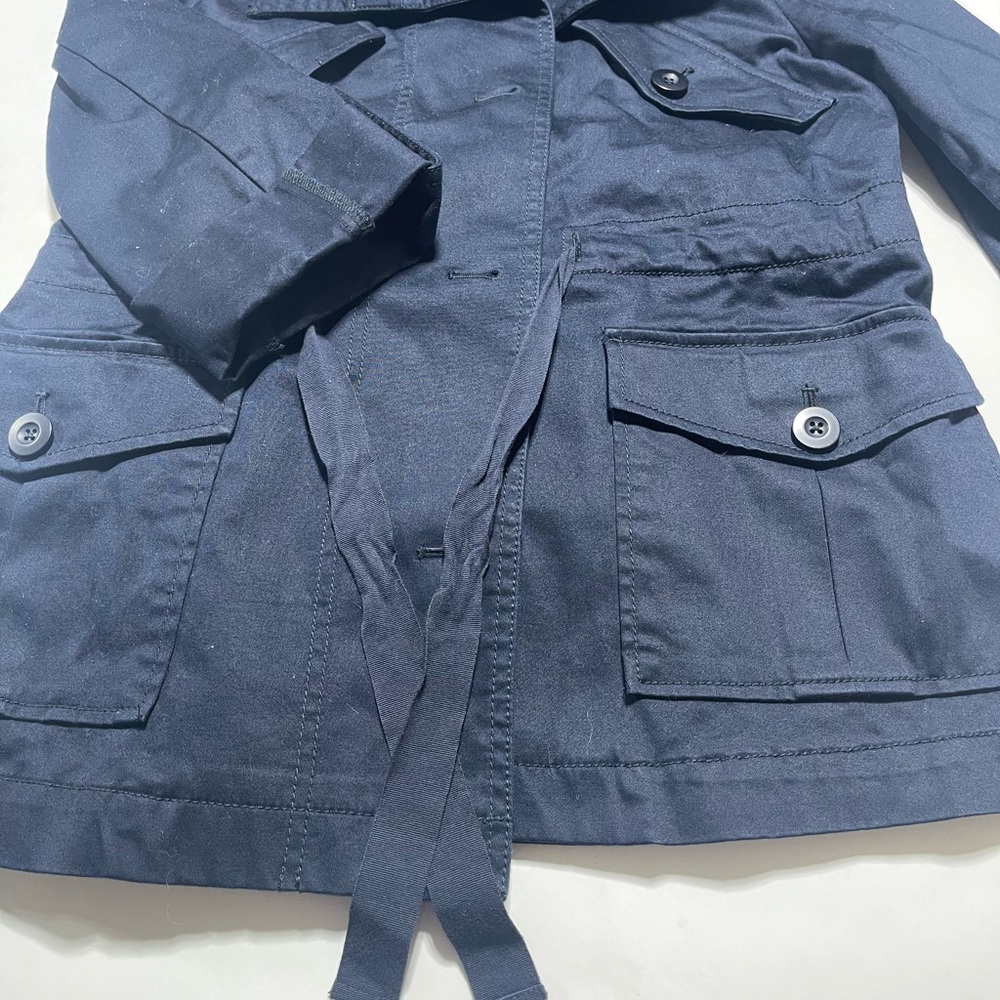 Loft Navy Drawstring Utility Jacket - image 7